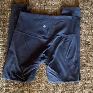 Black lululemon ultra soft high waste size 8